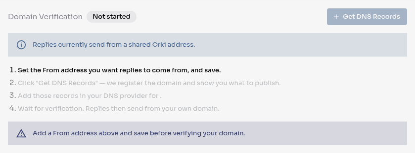 Domain verification