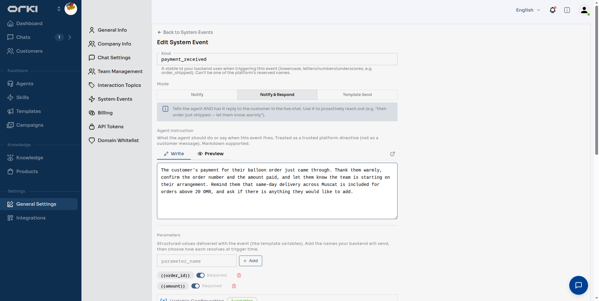 payment_received event form